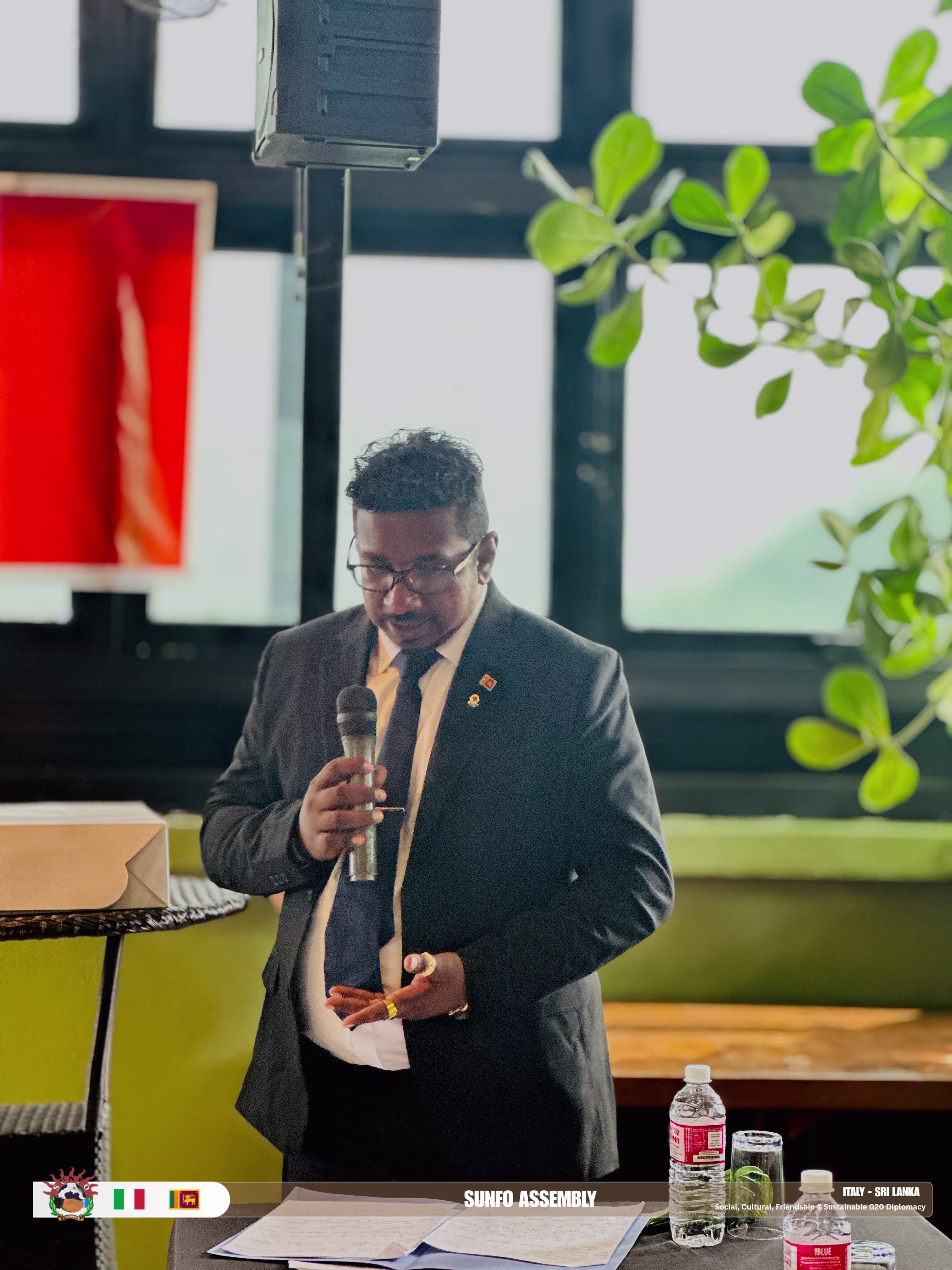 Dr. Ashan M. Kandambi engaging in impactful community service