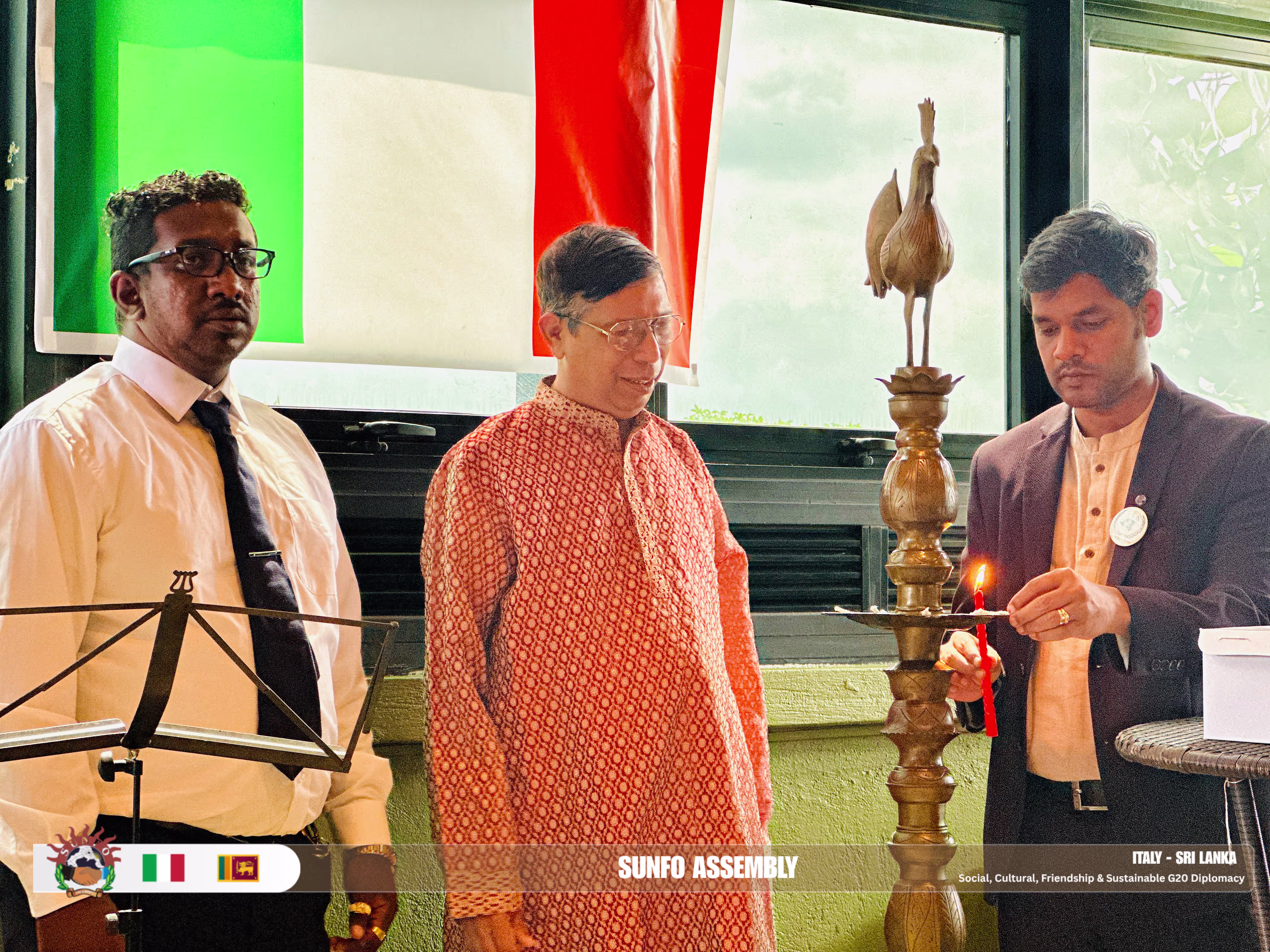 Dr. Ashan M. Kandambi delivering an inspiring public speech